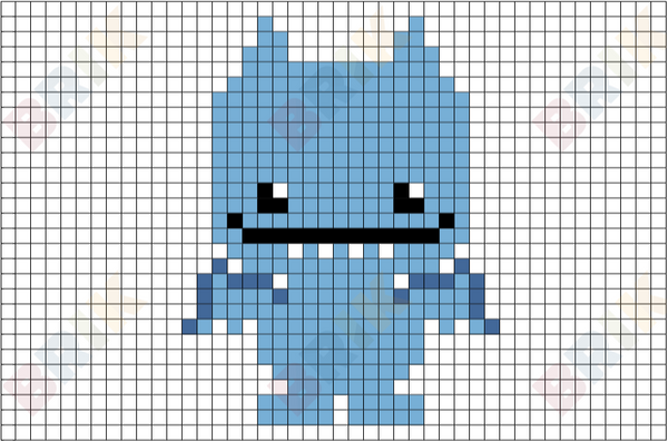 Ice-Bat Pixel Art