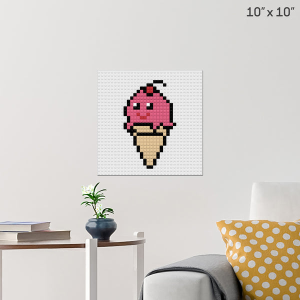 Ice Cream Brick Poster