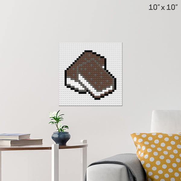 Ice Cream Sandwich Brick Poster