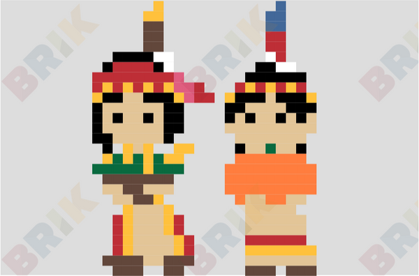 Indian Pixel Art