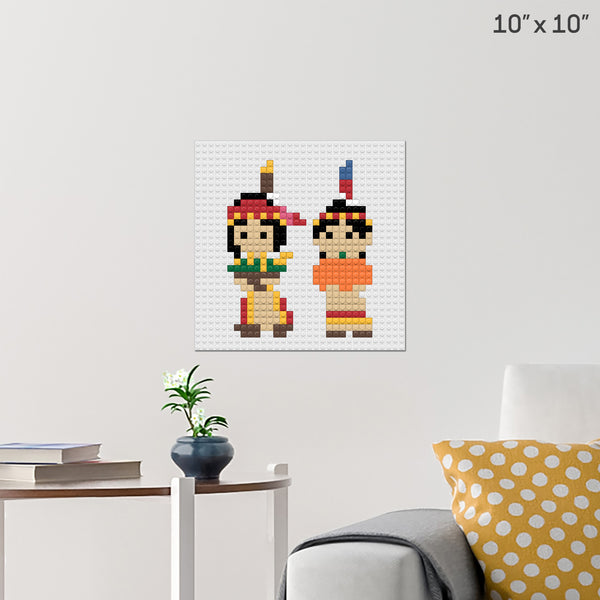 Indian Brick Poster