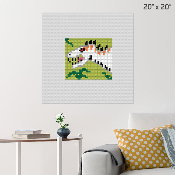 Indominus Rex in Jungle Brick Poster