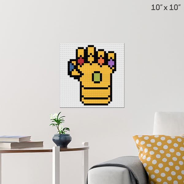 Infinity Gauntlet Brick Poster