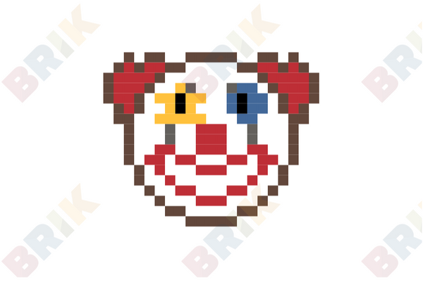 International Clown Week Pixel Art