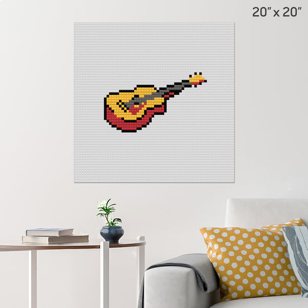 International Guitar Month Brick Poster