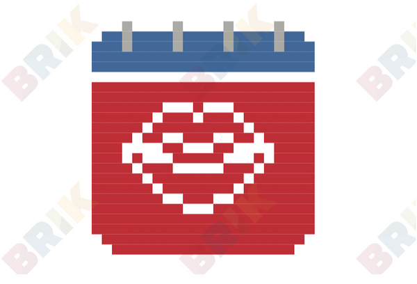 International Kissing Day Pixel Art