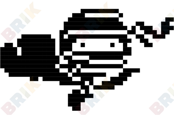 International Ninja Day Pixel Art