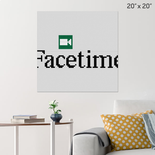 IOS Facetime App Icon Brick Poster