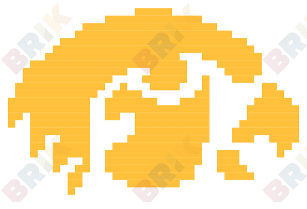 Iowa Hawkeyes Pixel Art