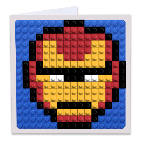 Iron Man Head Greeting Card
