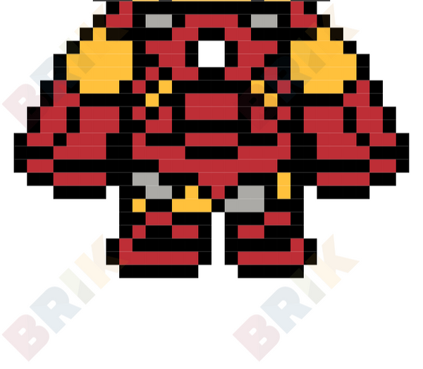 Iron Man Pixel Art