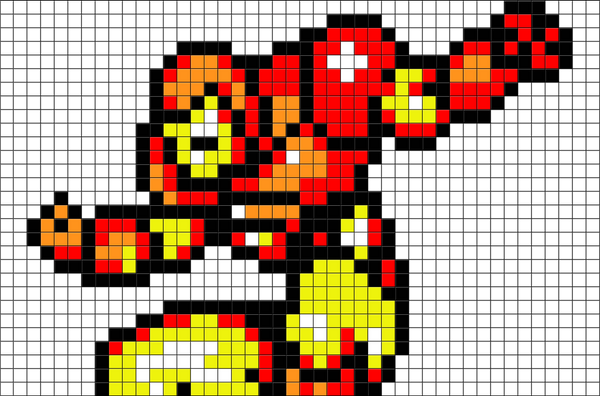 Iron Man Pixel Art