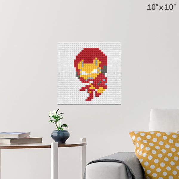 Iron Man Brick Poster