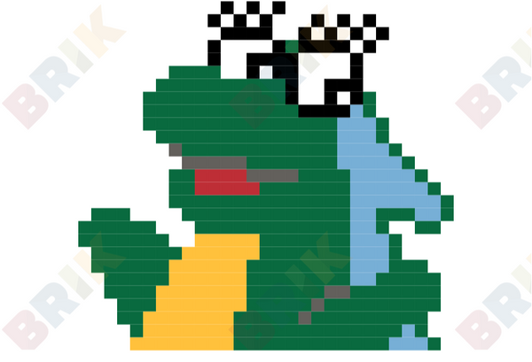 Isa the Iguana Pixel Art