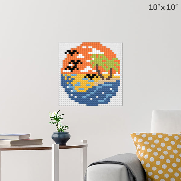 Island Brick Poster