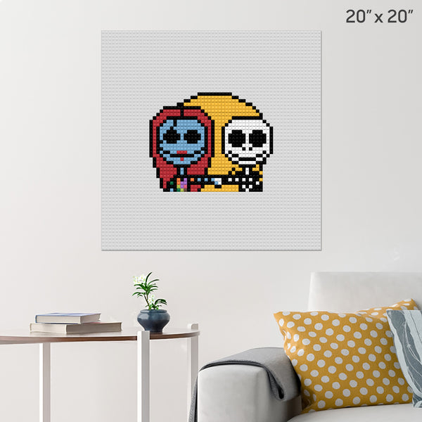 Jack and Sally Brick Poster