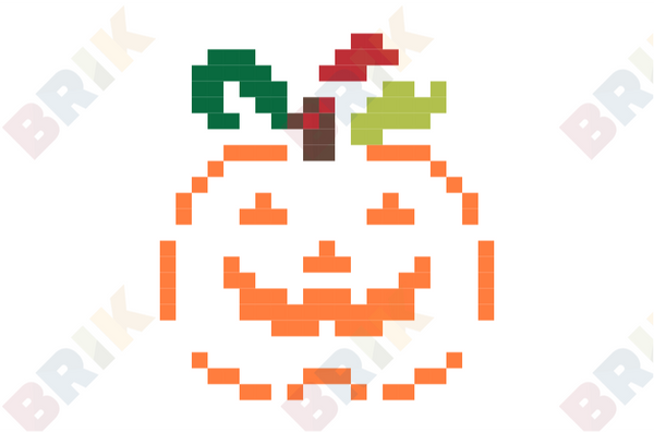 Jack-o'-lantern Pixel Art