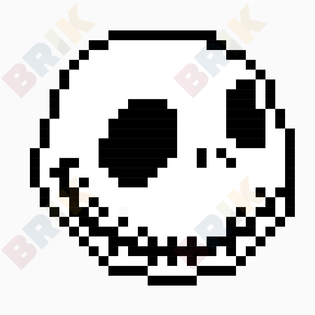 Jack Bazel 絵 Jack Skellington Pixel Art – BRIK