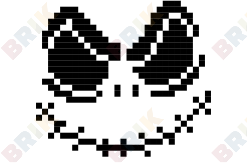 Jack Bazel 絵 Jack Skellington Pixel Art – BRIK