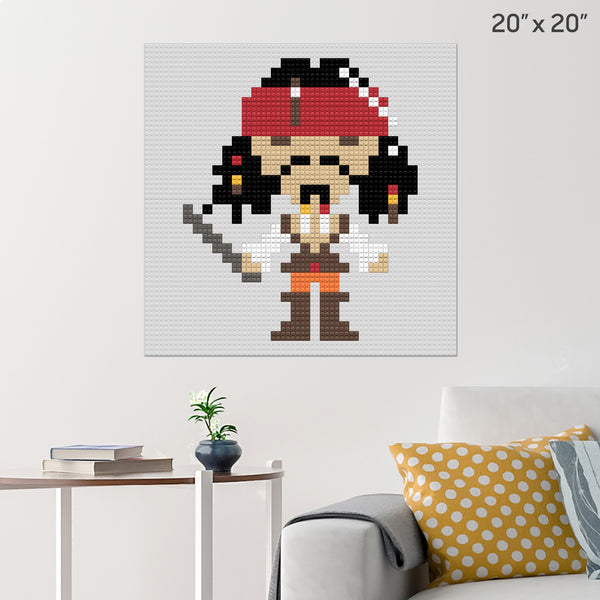 Jack Sparrow Pirate Large Brick Poster