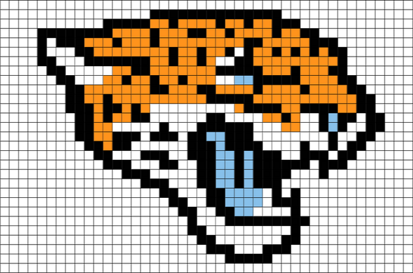 Jacksonville Jaguars Pixel Art