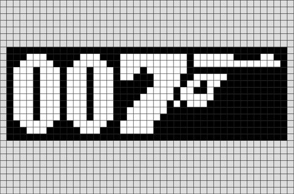 James Bond 007 Pixel Art