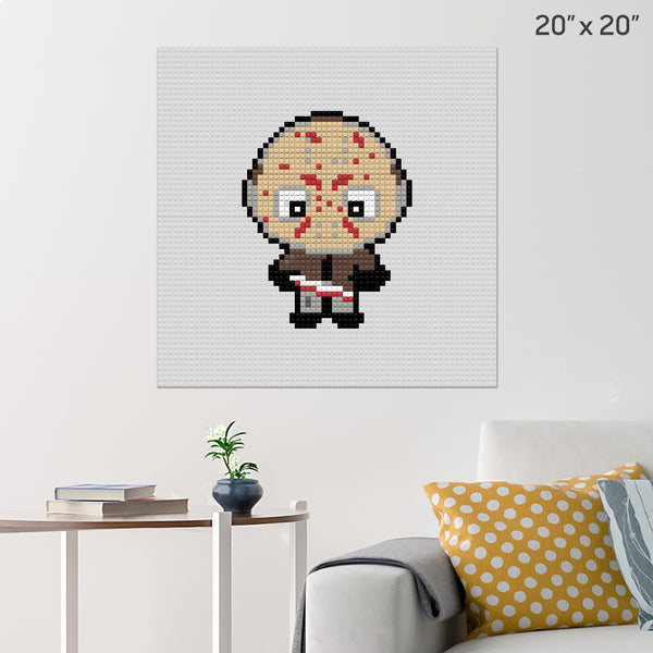 Jason Voorhees Brick Poster