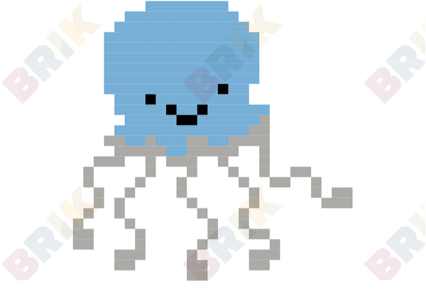 Jellyfish Pixel Art