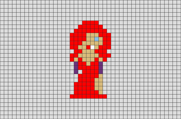 Jessica Rabbit Pixel Art