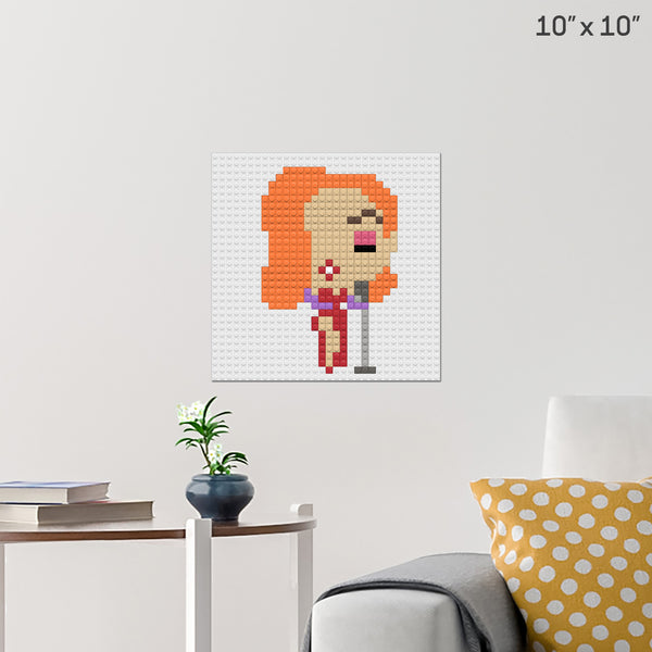 Jessica Rabbit Brick Poster