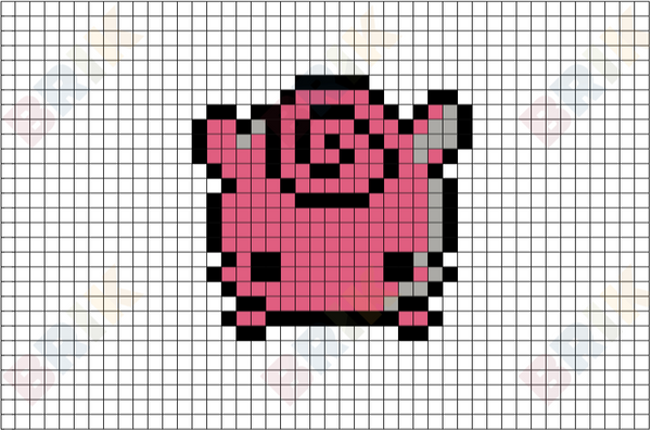 Jigglypuff Pixel Art