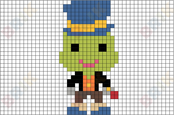 Jiminy Cricket Pixel Art
