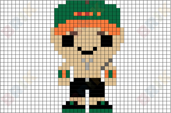 John Cena Pixel Art