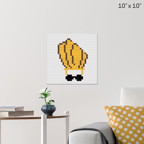 Johnny Bravo Brick Poster
