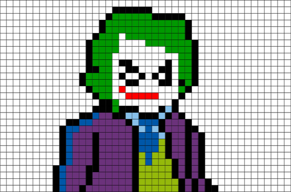 Joker Batman Pixel Art