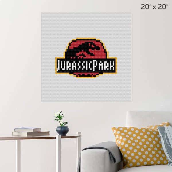 Jurassic Park Brick Poster