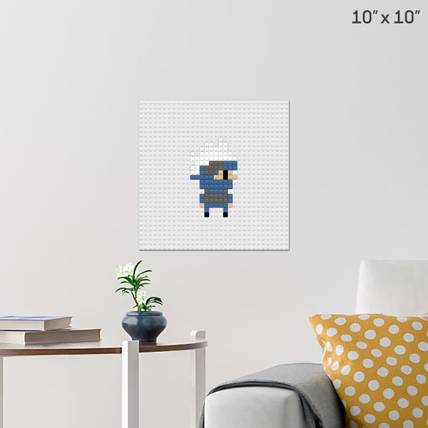 Kakashi Hatake Brick Poster