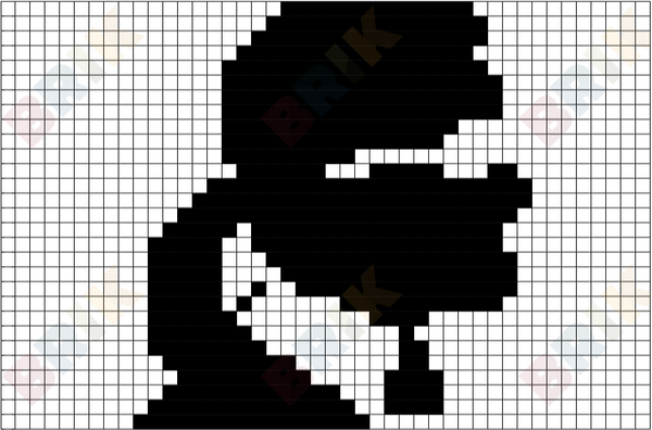 Karl Lagerfeld Pixel Art