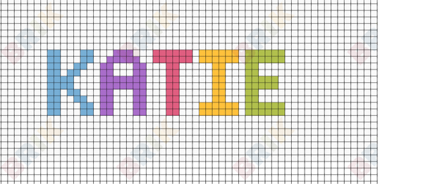 Katie Name Plate 2 tiles