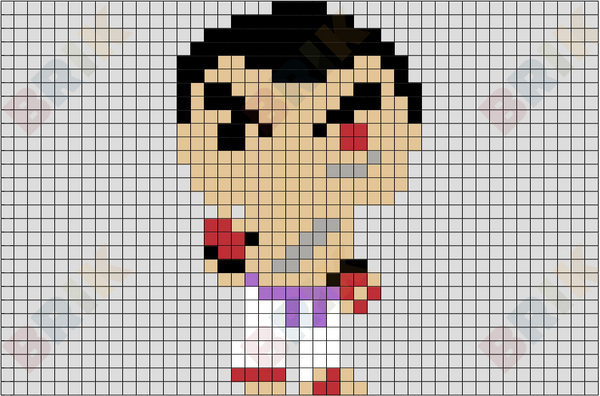Kazuya Mishima Pixel Art