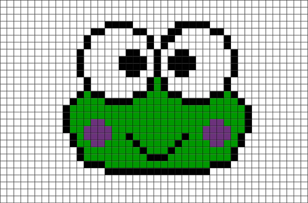 Kero Keroppi Pixel Art