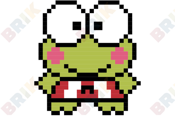 Keroppi Pixel Art