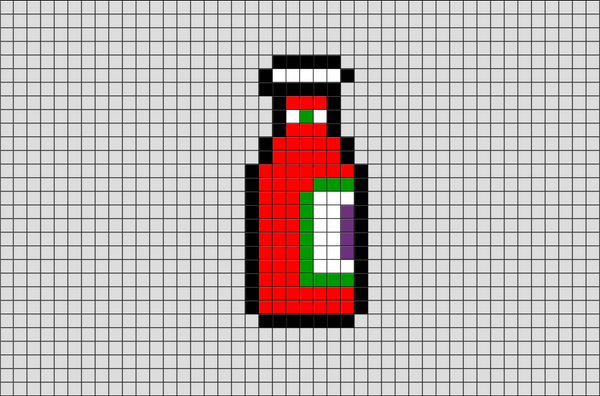 Ketchup Pixel Art