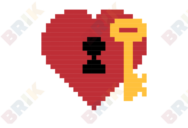 Key to My Heart Pixel Art