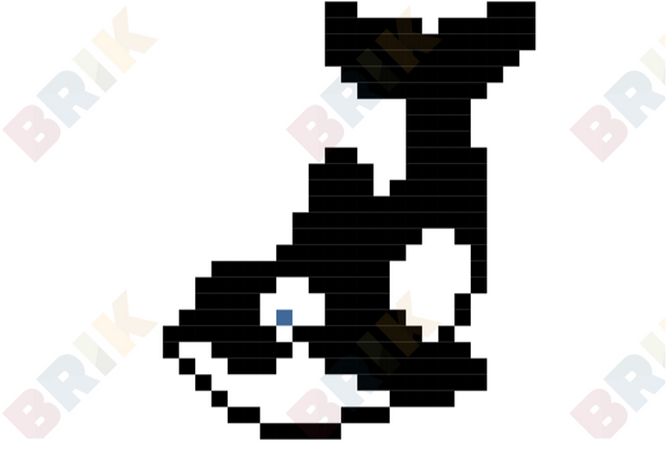 Killer Whale Pixel Art