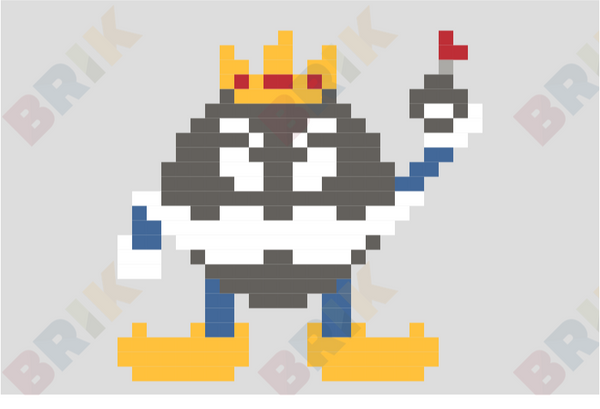 King Bob-Omb Pixel Art