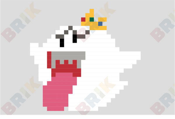 King Boo Pixel Art