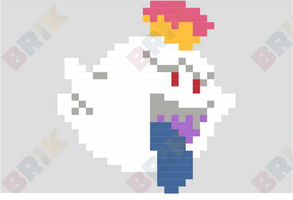 King Boo Pixel Art