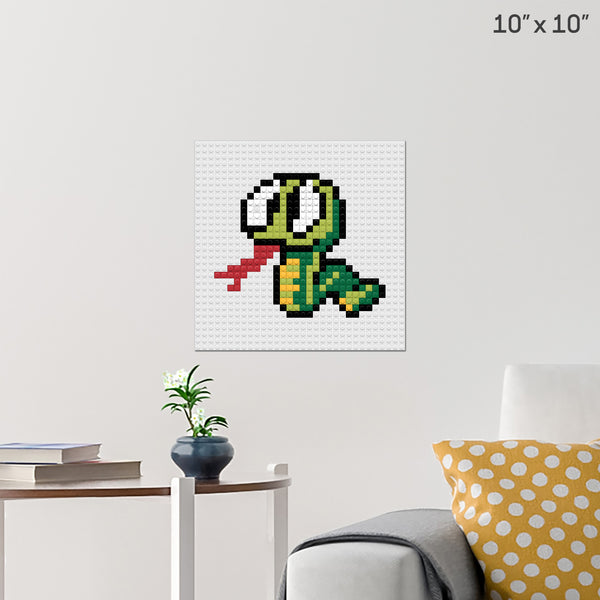 King Cobra Brick Poster