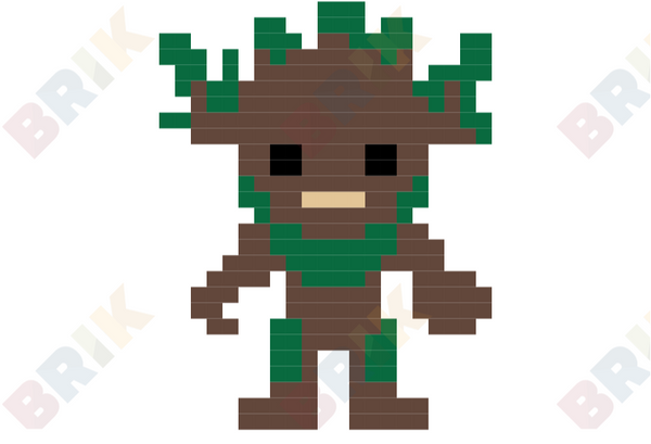 King Groot Pixel Art